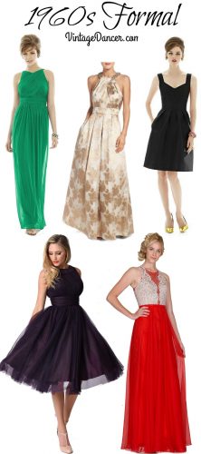 1960s Style Cocktail, Prom, Formal Dresses