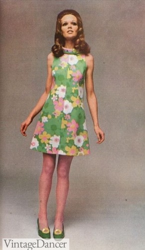 1960s floral dress
