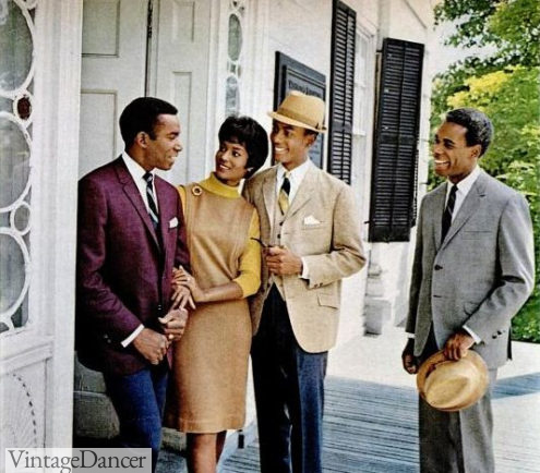 1960s conservative men wear wearing more color