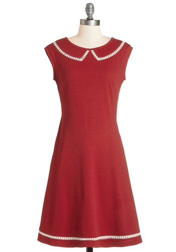 1960s red dress at modcloth