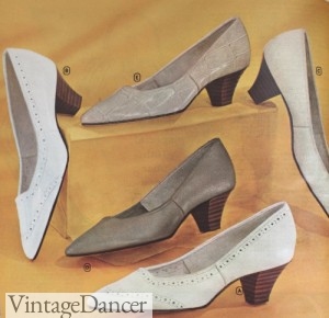 Stacked Heel Pumps