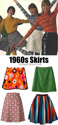 long jean skirts 60s