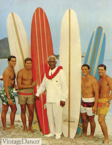 1960s mens surf shorts swim trunks