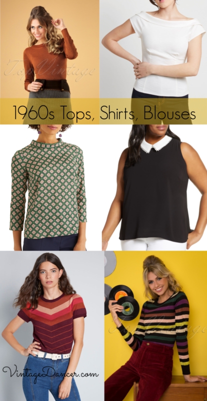 Shop 60s style tops, shirts and blouses