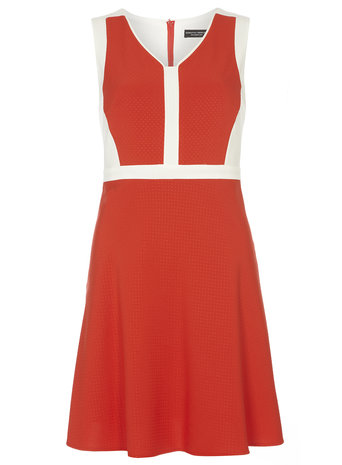 1960s style orange dress