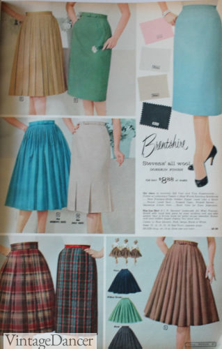 1960 Swing, pencil skirts