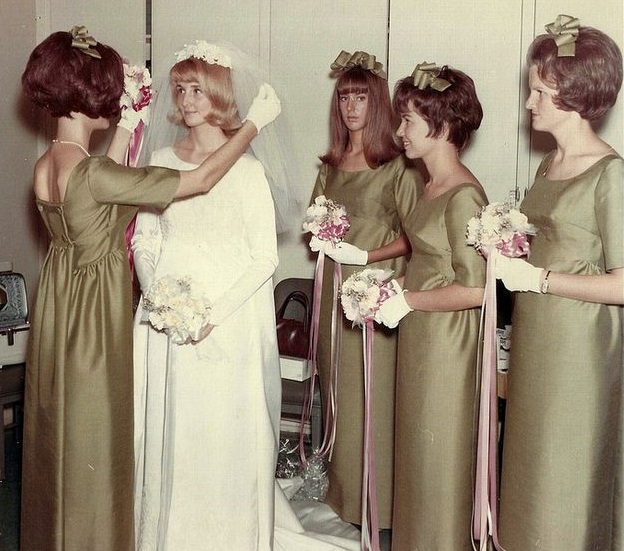1960s Wedding History Brides Bridesmaids Mothers 5882