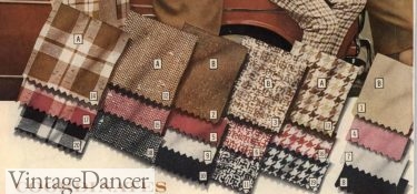 1961 brown tweed and textured fabrics
