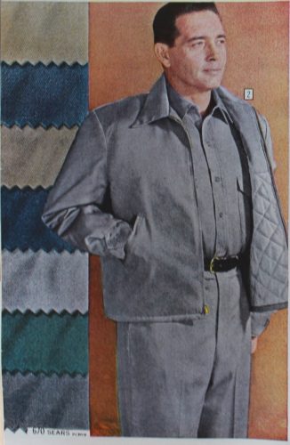 1961 Men's workwear clothing colors with jacket