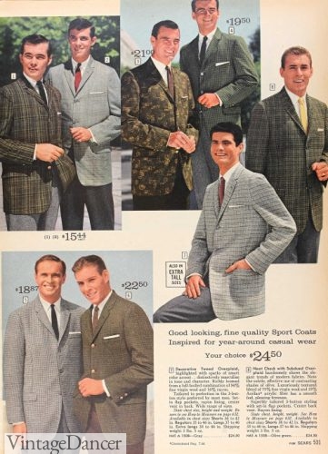 1960s Men's Suits, Sport Coats History