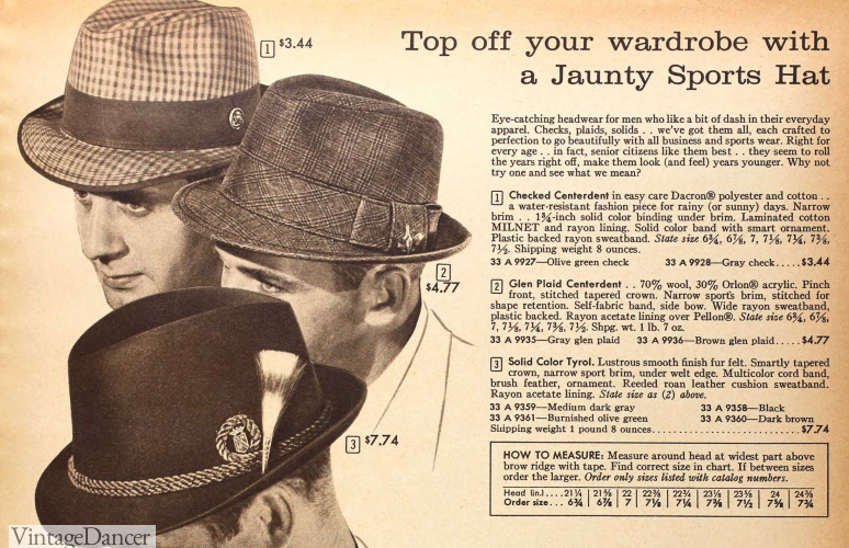 1960s Men's Hats History, Styles, Trends