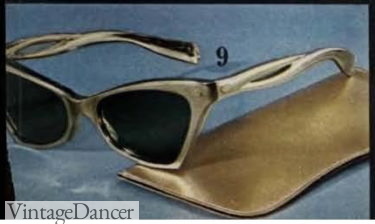 1962 gold frames sunglasses
