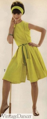 1962 60s Coulotte dress