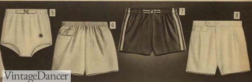 1961 mens swim shorts - brief, boxer, short boxer, belted
