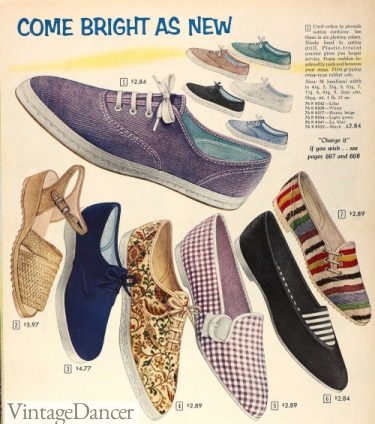 1962 canvas sneakers, flats, sandals shoes