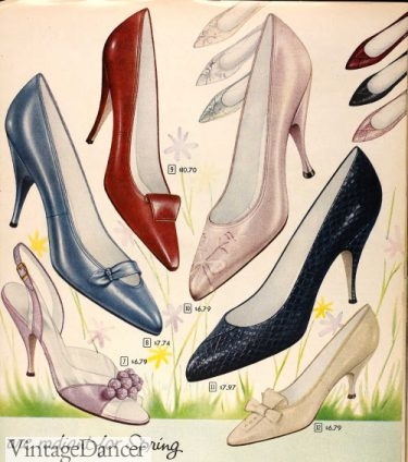 1960s Shoes: 8 Popular Shoe Styles for Women, Vintage Dancer