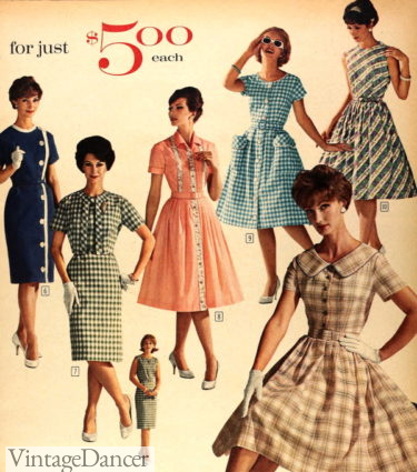 60s fashion women 1962 early Jackie O Kennedy inspired clothes