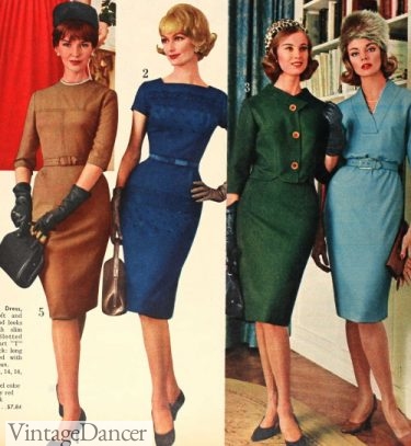 1962 pencil dresses