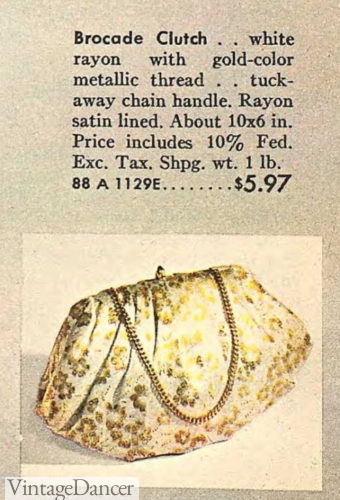 1963gold brocade purse