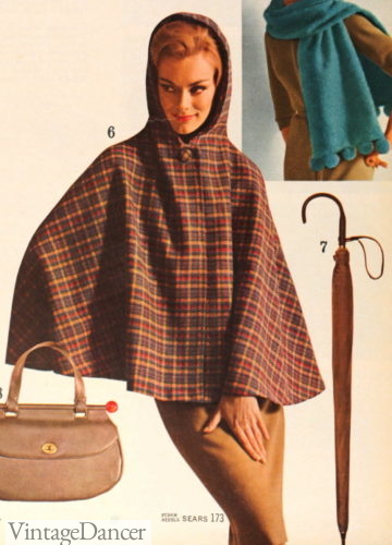 1963 poncho raincoat