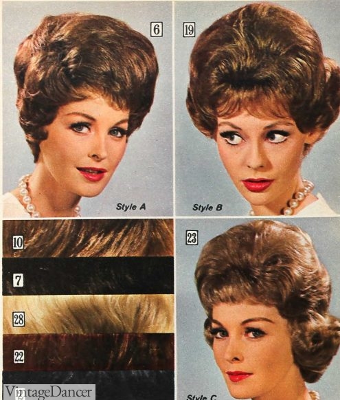 60s Hairstyles for Women and Teens