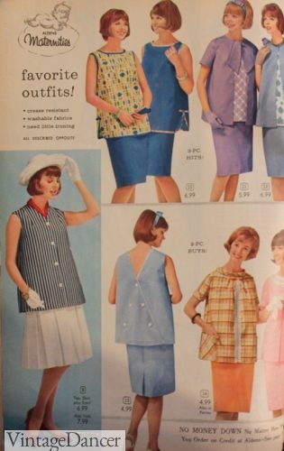 1964 two piece maternity dresses