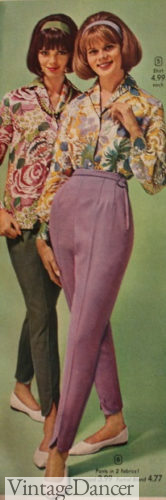1964 side zip cigarette pants
