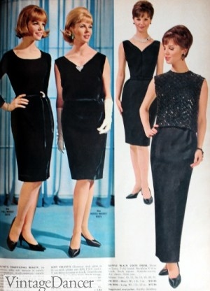 1964 Wards balck cocktail dresses formal (23)