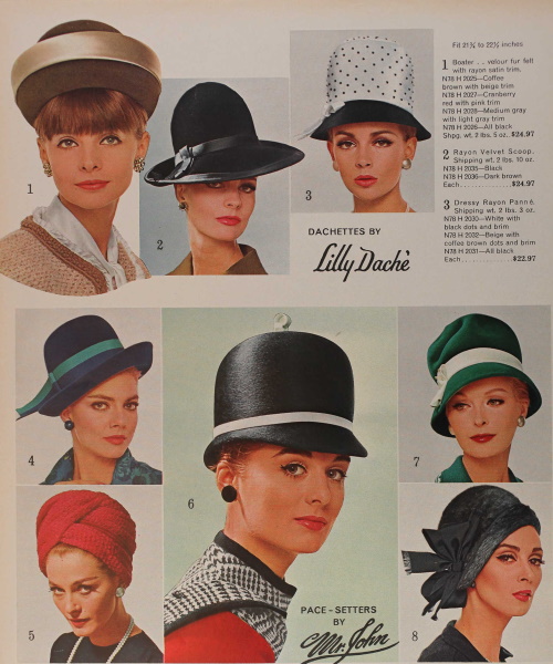 1960s Hats Styles Women's Hat History