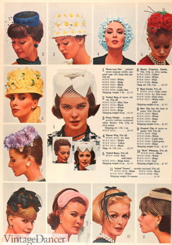 1960s hats women 1964