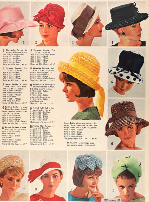 1960s Hats Styles Women's Hat History