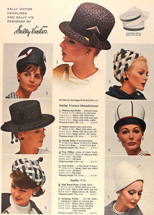 1960s Hats Styles Women's Hat History