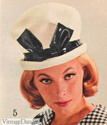 1960s winged Toque hat 1964