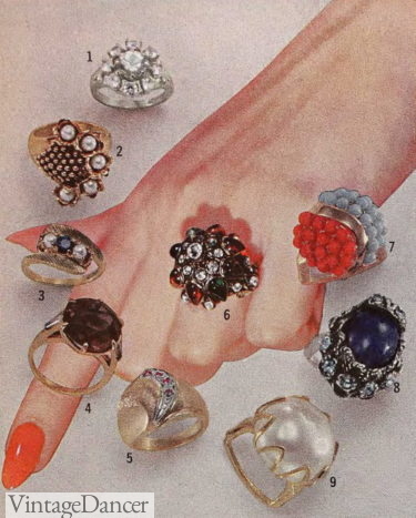 1964 cocktail rings