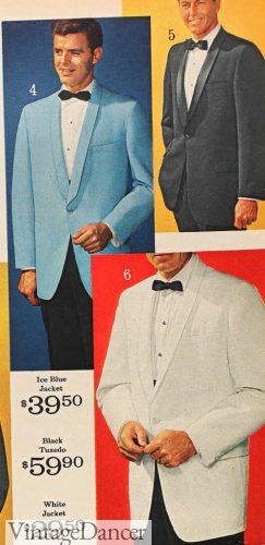 1964 blue, black or white tuxedo jackets