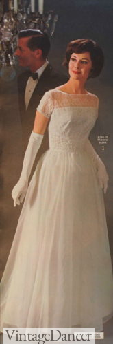1964 vintage tulle wedding dress