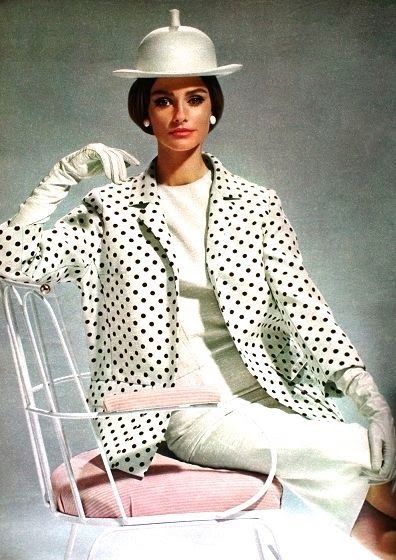 1964 polka dot jacket dress