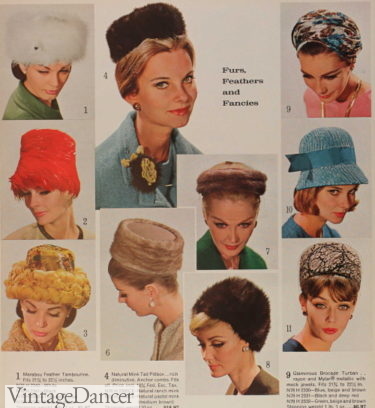 1960s hats women 60s
