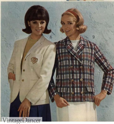 1965 blazer jackets womens 1960s fashion