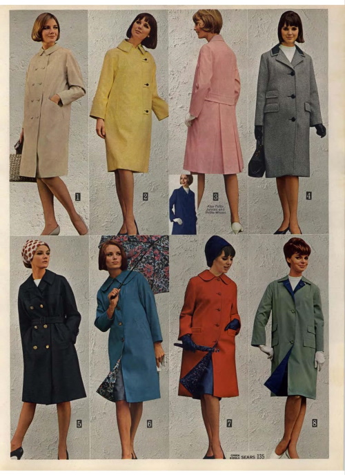 Ten 1960s Coats and Jacket Styles