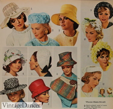 1960s hats women 1964