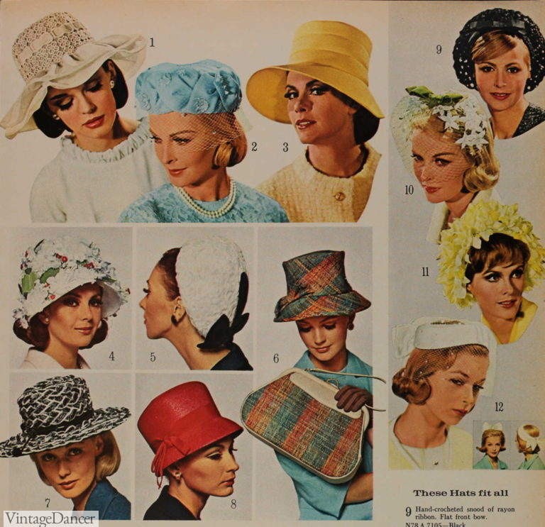 1960s Hats Styles Women's Hat History