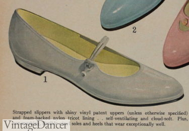 1965 mary jane vinyl shoes