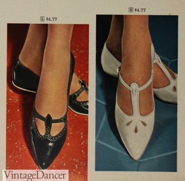 1965 T-strap Shoes womens heels