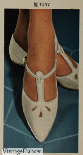1965 T Strap heels wedding shoes