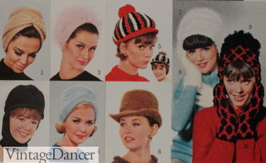 1960s hats women 1965 winter hats