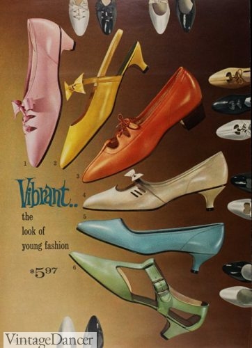 Shoes Womens Shoes Pumps sock hop 1960s BLACK Fancy Heels....size  5.5 6 womens....heels mod shoes 60s heels pumps kitten very new york dancing fancy black 