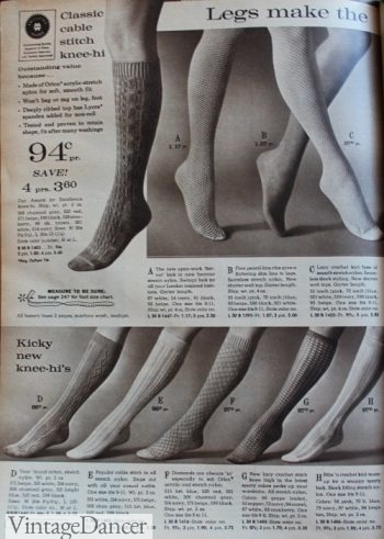 By the late 1960s, acrylic stretch nylon mixes featured in the production of socks, enabling a better fit.