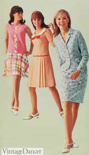 1960s Youthful Dresses for the Youthquake movement