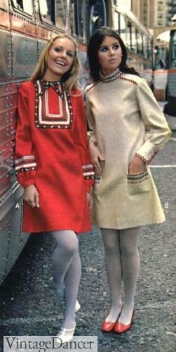 1967 boho mini dresses